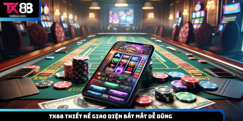 TX88 thiết kế giao diện bắt mắt dễ dùng